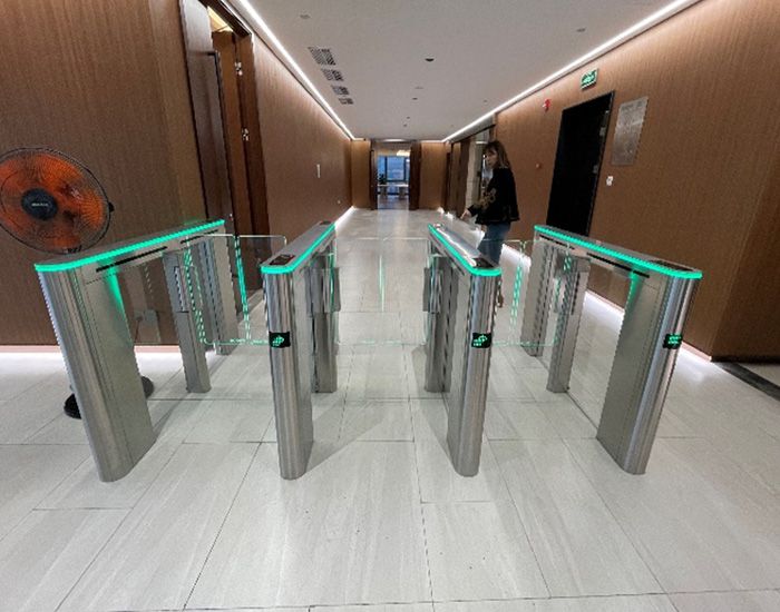 Speed Gate Turnstiles in Luxurious Office Building