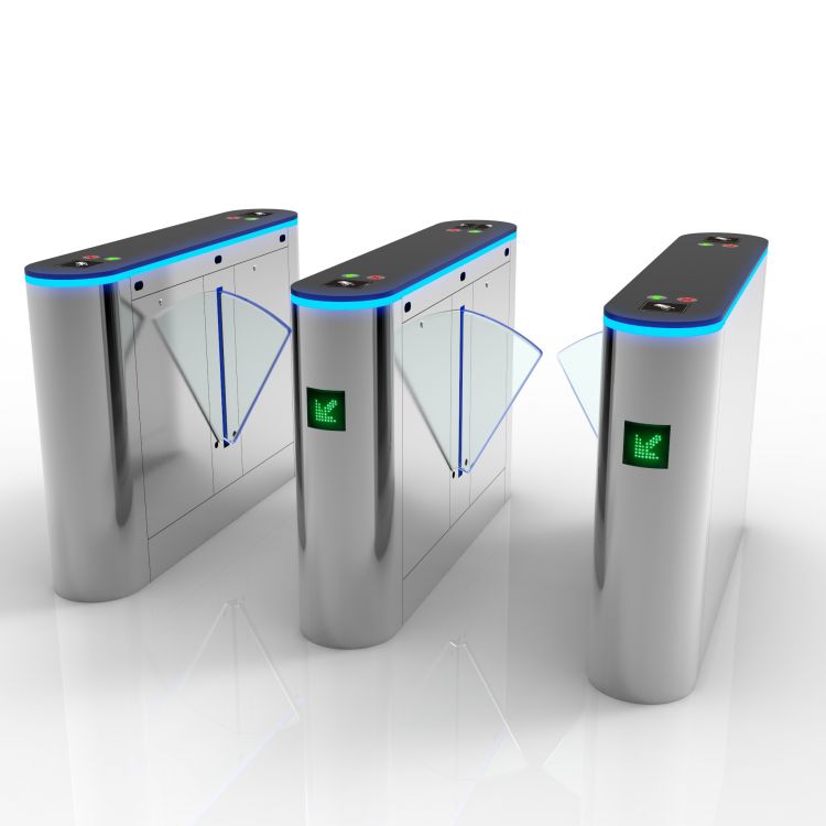 Automatic Biometric Flap Barrier Turnstile