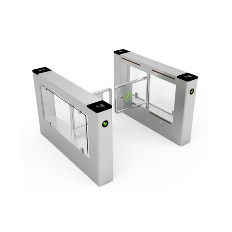 Bi-directional access swing gate turnstile
