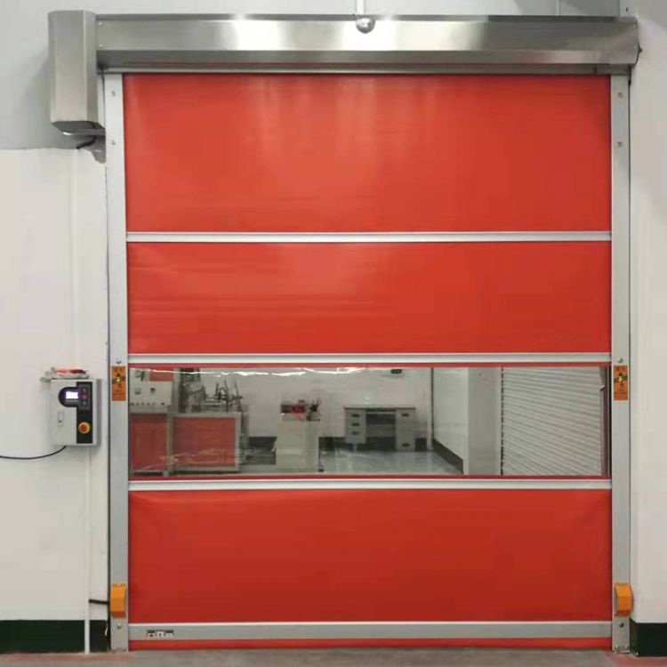 Puerta rápida de lona PVC enrollable en México